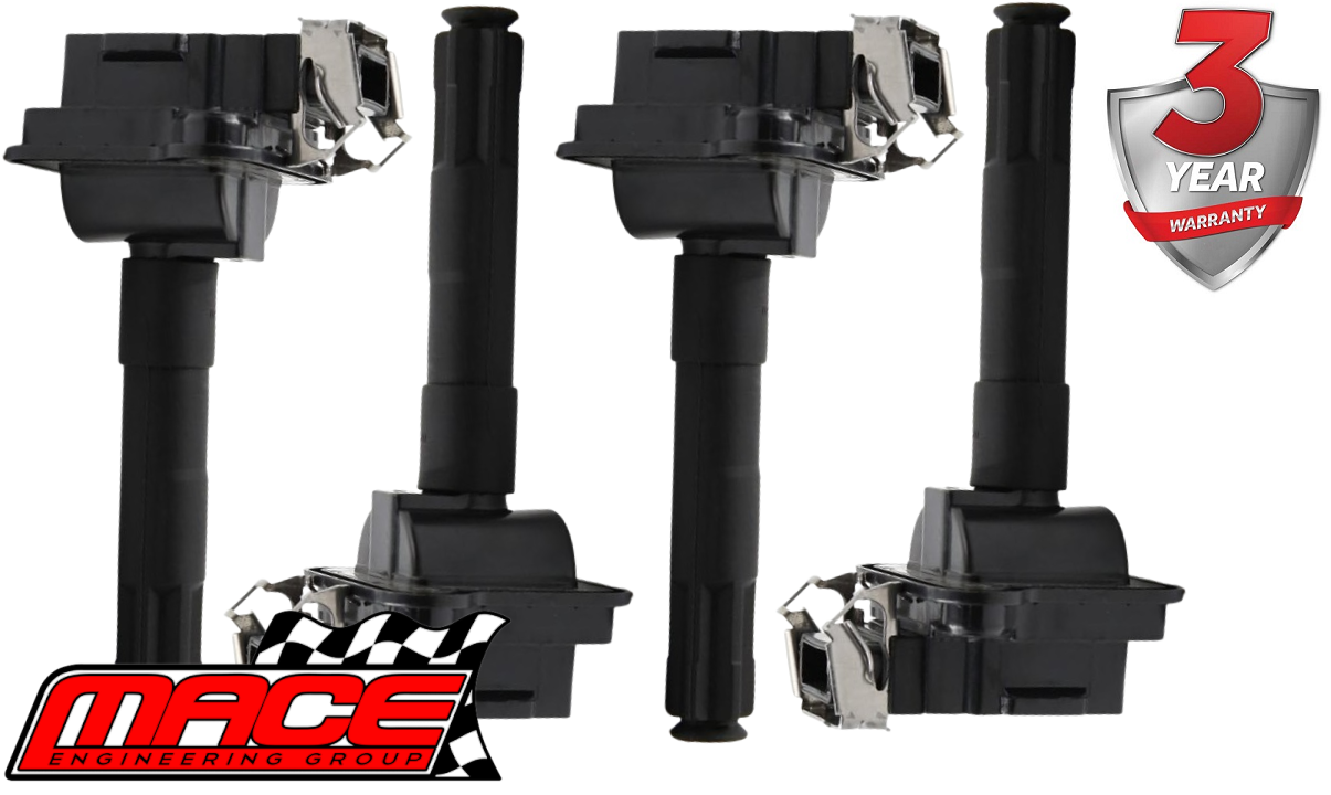 SET OF 4 MACE STANDARD REPLACEMENT IGNITION COILS TO SUIT SKODA OCTAVIA 1U AGU TURBO 1.8L I4