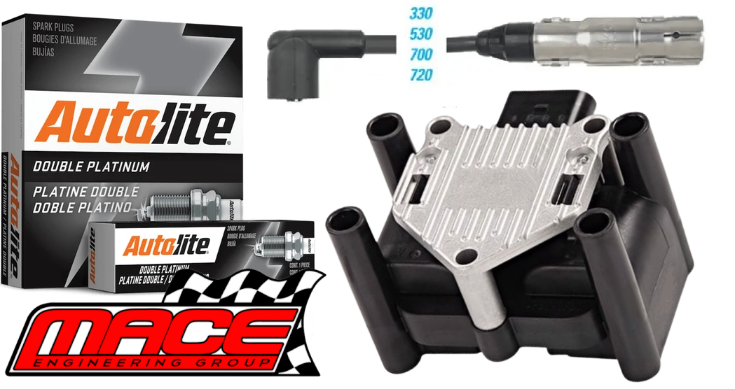 MACE IGNITION SERVICE KIT TO SUIT AUDI A3 8L 8P AEH AKL AVU BFQ BGU BSE 1.6L I4