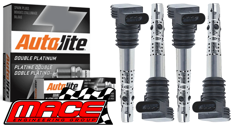 MACE IGNITION SERVICE KIT TO SUIT AUDI A3 8L AUM TURBO 1.8L I4