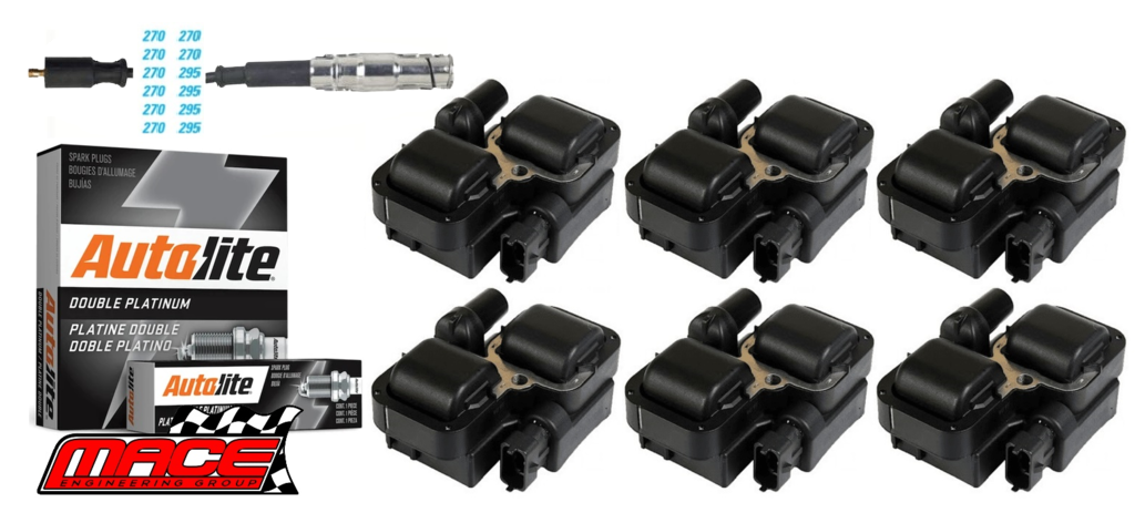 MACE IGNITION SERVICE KIT TO SUIT MERCEDES BENZ CLK320 C208 A208 C209 A209 M112.940 M112.955 3.2L V6