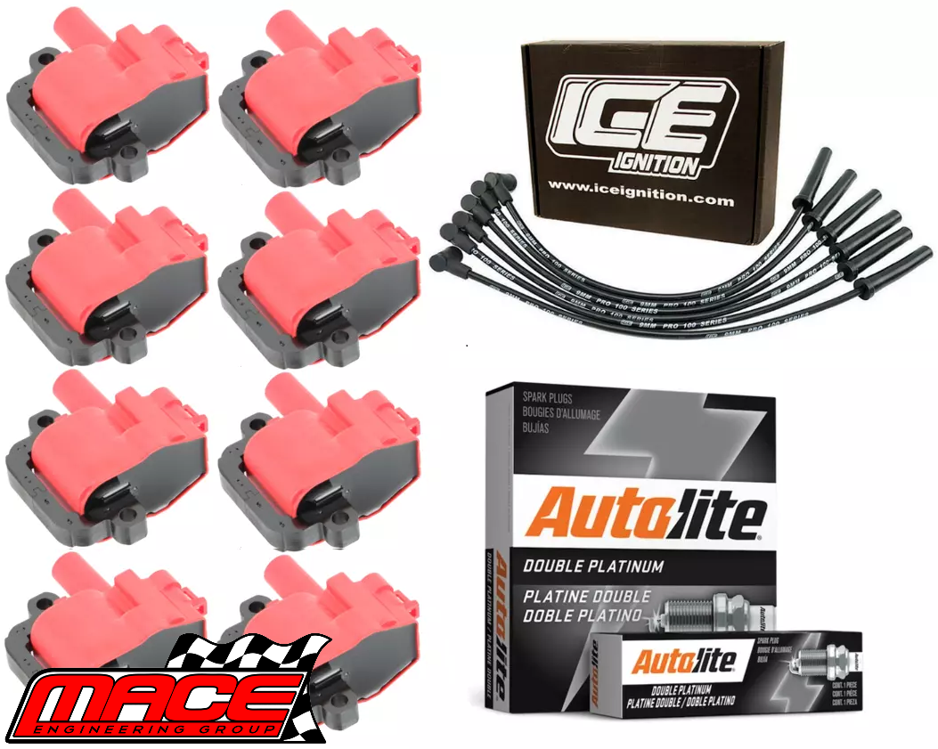 MACE HIGH VOLTAGE IGNITION SERVICE KIT TO SUIT HSV GTS VT.II VX VY.I LS1 5.7L V8