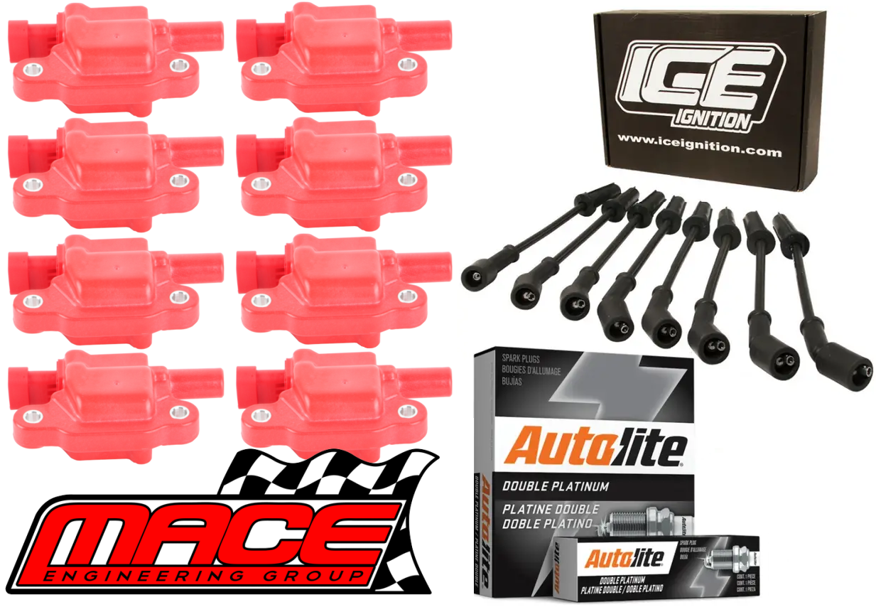 MACE HIGH VOLTAGE IGNITION SERVICE KIT TO SUIT HOLDEN COMMODORE VE VF L76 L77 6.0L V8 WITH AFM