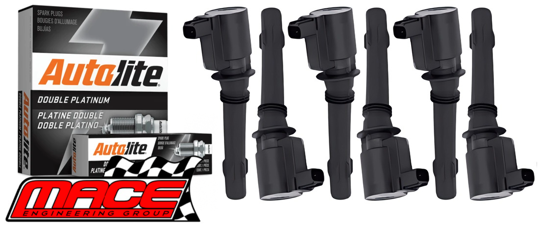 MACE IGNITION SERVICE KIT TO SUIT FORD FALCON BA BARRA 182 240T TURBO 4.0L I6