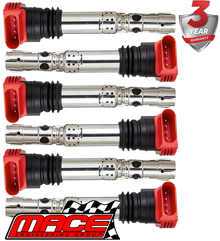 SET OF 6 MACE STANDARD REPLACEMENT IGNITION COILS TO SUIT AUDI A8 4E ASN BBJ 3.0L V6