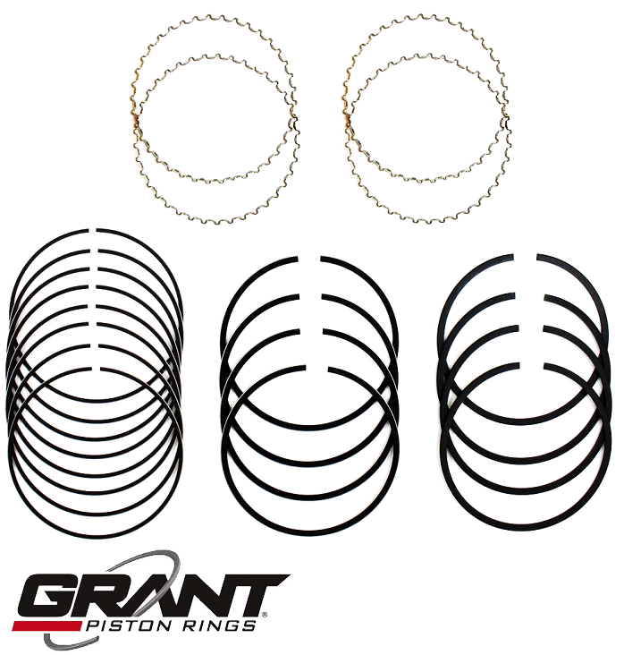 GRANT CAST PISTON RING SET TO SUIT FORD FAIRLANE ZA-ZK WINDSOR CLEVELAND 289 302 351 4.7L 4.9 5.8 V8