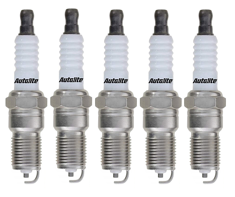 SET OF 5 AUTOLITE SPARK PLUGS TO SUIT FORD B5254T B5254T3 DURATEC TURBO 2.5L I5