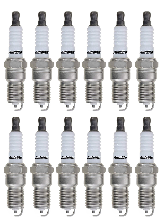 SET OF 12 AUTOLITE SPARK PLUGS TO SUIT MERCEDES BENZ SL600 R230 M275.951 M275.954 TWIN TURBO 5.5 V12