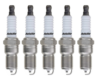 SET OF 5 AUTOLITE SPARK PLUGS TO SUIT AUDI NF NG 2.3L I5