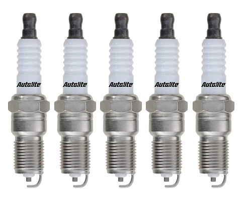 SET OF 5 AUTOLITE SPARK PLUGS TO SUIT AUDI 90 B3 NG 2.3L I5
