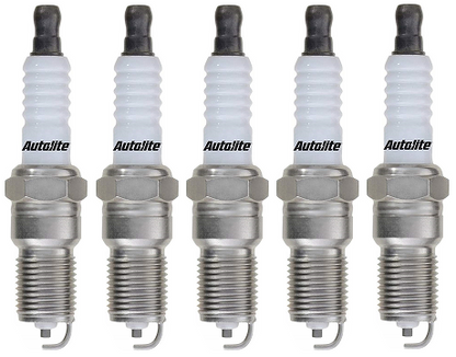 SET OF 5 AUTOLITE SPARK PLUGS TO SUIT VOLVO S70 P80 B5234T3 B5254T B5244T TURBO 2.3L 2.4L I5