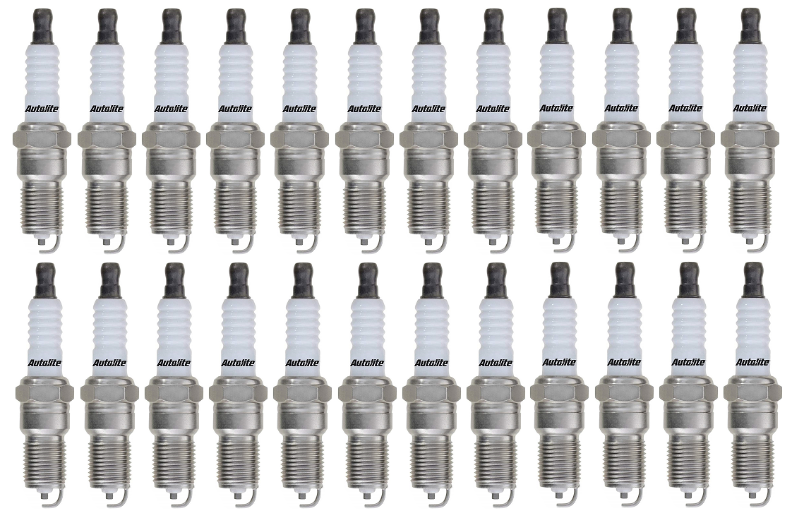 SET OF 24 AUTOLITE SPARK PLUGS TO SUIT MERCEDES BENZ SL600 R129 M120.983 6.0L V12 FROM 06/1998
