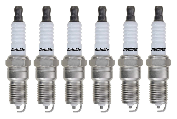SET OF 6 AUTOLITE SPARK PLUGS TO SUIT DAEWOO MUSSO F0B M162.990 3.2L I6