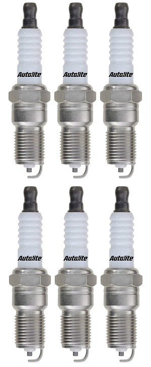 SET OF 6 AUTOLITE SPARK PLUGS TO SUIT VOLVO S80 P2 B6284T TWIN TURBO 2.8L I6