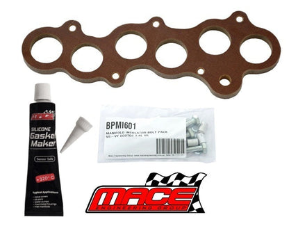 MACE PERFORMANCE MANIFOLD INSULATOR KIT TO SUIT HOLDEN CAPRICE VS WH ECOTEC L36 3.8L V6