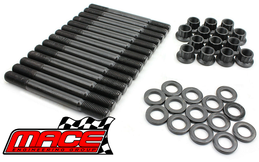 MACE 12MM MAIN STUD KIT TO SUIT FORD TERRITORY SX SY SZ BARRA 182 190 195 245T TURBO 4.0L I6