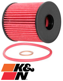 K&N HIGH FLOW OIL CARTRIDGE FILTER TO SUIT FORD FOCUS LT LV LW D4204T TXDB TURBO DIESEL 2.0L I4