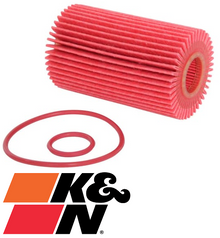 K&N HIGH FLOW CARTRIDGE OIL FILTER TO SUIT LEXUS GS F URL10R 2UR-GSE 5.0L V8
