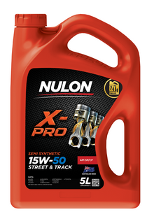 NULON X-PRO 5 LITRE SEMI SYNTHETIC 15W-50 STREET AND TRACK ENGINE OIL