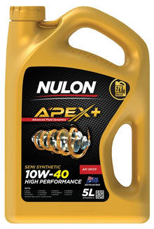 NULON APEX+ 5 LITRE SEMI SYNTHETIC 10W-40 HIGH PERFORMANCE ENGINE OIL