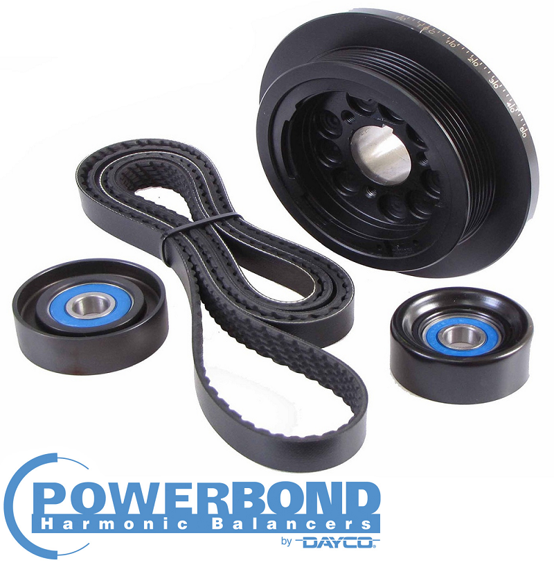POWERBOND PERFORMANCE 20% UNDERDRIVE PULLEY KIT TO SUIT HOLDEN ONE TONNER VZ ALLOYTEC LE0 3.6L V6