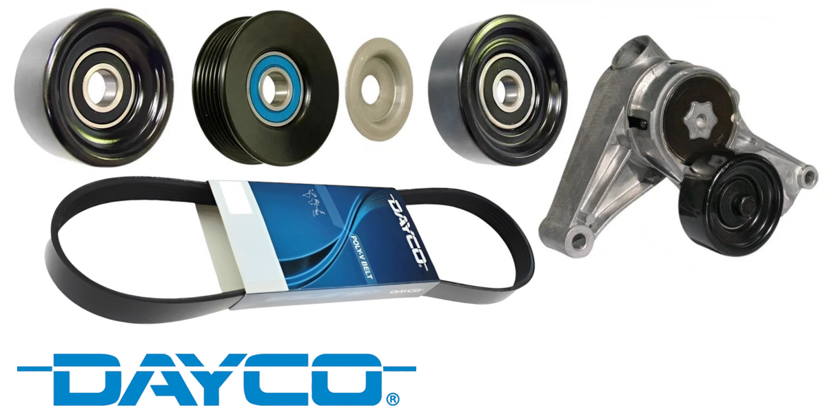 DAYCO COMPLETE SERPENTINE BELT KIT TO SUIT HOLDEN STATESMAN VS ECOTEC L36 3.8L V6 WITHOUT A/C TILL 04/1996