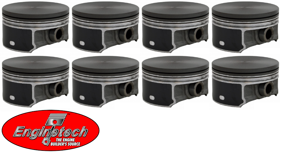 SET OF 8 ENGINETECH PISTONS TO SUIT CHEVROLET LS2 6.0L V8