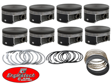 SET OF ENGINETECH PISTONS AND RINGS TO SUIT CHEVROLET SSR LS2 6.0L V8