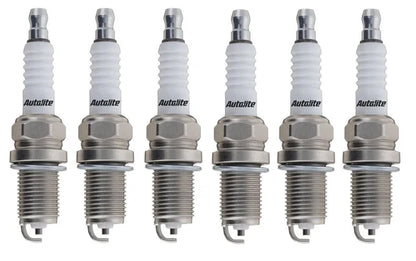 SET OF 6 AUTOLITE SPARK PLUGS TO SUIT AUDI S4 B5 B8 CAKA AGB TWIN TURBO SUPERCHARGED 2.7L 3.0L V6