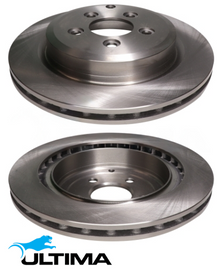 ULTIMA REAR DISC BRAKE ROTOR SET TO SUIT FORD TERRITORY SZ 276DT TURBO DIESEL 2.7L V6
