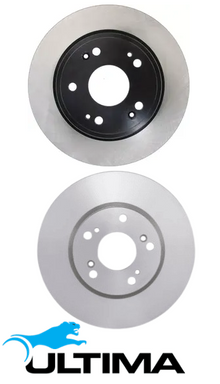 ULTIMA REAR SOLID DISC BRAKE ROTOR SET FOR KIA SPORTAGE QL G4NA G4KJ 2.0L 2.4 I4 ELECTRIC PARK BRAKE