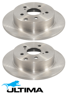 ULTIMA REAR SOLID DISC BRAKE ROTOR SET FOR KIA SORENTO XM G6DC 3.5 V6 186.4MM INTERNAL MOUNTING FACE