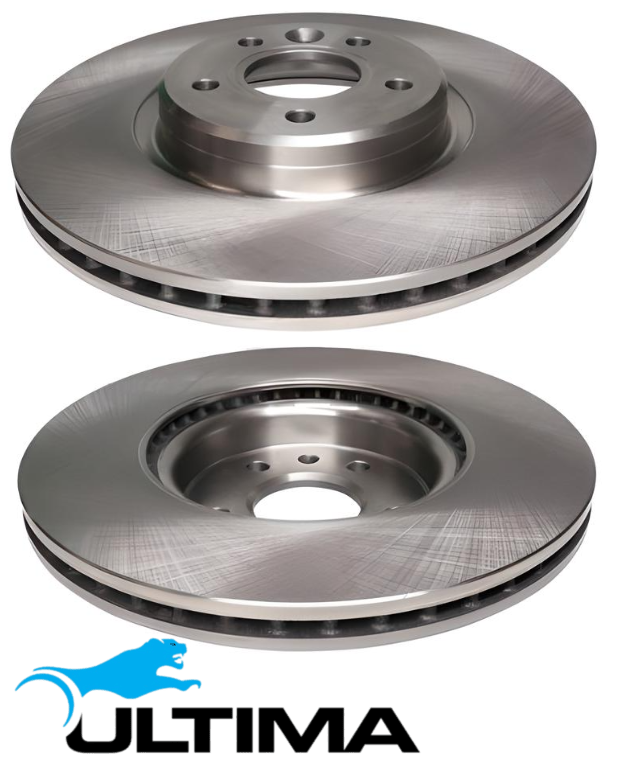 ULTIMA FRONT VENTED DISC BRAKE ROTORS TO SUIT FORD KUGA TF TXMA T8MB TURBO DIESEL 2.0L I4 OD 320MM