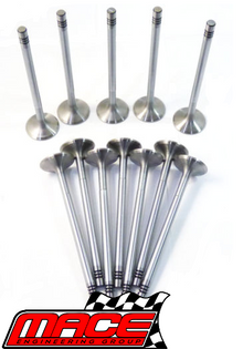 SET OF 12 MACE EXHAUST VALVES TO SUIT HOLDEN COMMODORE VZ VE VF SIDI LLT LFX LF1 LFW 3.0L 3.6L V6
