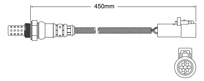 PREMIUM PRE CATALYTIC OXYGEN O2 SENSOR TO SUIT FORD TRANSIT VH VJ VM GZFA E5FB 2.3L I4
