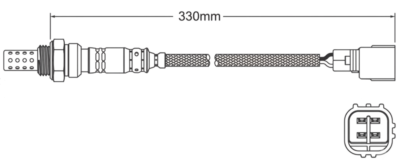 PREMIUM PRE CATALYTIC OXYGEN O2 SENSOR TO SUIT TOYOTA LANDCRUISER RZJ120R 3RZ-FE 2.7L I4