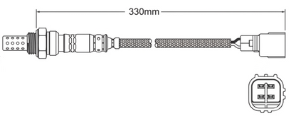 PREMIUM PRE CATALYTIC OXYGEN O2 SENSOR TO SUIT TOYOTA LANDCRUISER RZJ120R 3RZ-FE 2.7L I4