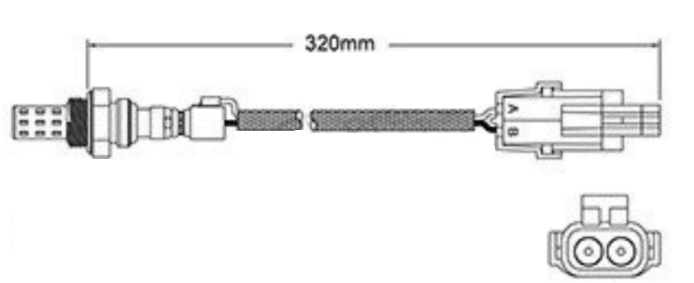 2 X PREMIUM 2 WIRE PRE CATALYTIC OXYGEN O2 SENSORS TO SUIT HOLDEN ONE TONNER VY ECOTEC L36 3.8L V6