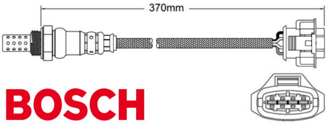 PAIR OF BOSCH PRE CATALYTIC OXYGEN O2 SENSORS TO SUIT HOLDEN ALLOYTEC LE0 3.6L V6