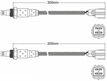 PAIR OF PREMIUM PRE CATALYTIC OXYGEN O2 SENSORS TO SUIT TOYOTA LANDCRUISER GRJ120R 1GR-FE 4.0L V6 TILL 08/2004