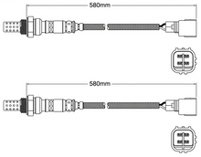 2 X PREMIUM POST CATALYTIC OXYGEN O2 SENSOR TO SUIT TOYOTA LANDCRUISER GRJ120R 1GR-FE 4.0L V6 TILL 08/2004