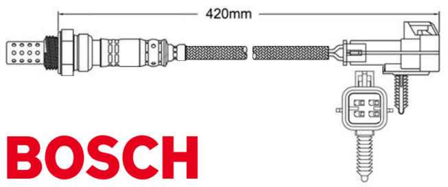 PAIR OF BOSCH PRE CATALYTIC OXYGEN O2 SENSORS TO SUIT HOLDEN CREWMAN VZ LS1 L76 L77 L98 5.7L 6.0L V8