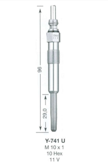SET OF 10 NGK GLOW PLUGS TO SUIT VOLKSWAGEN TOUAREG 7L AYH TWIN TURBO DIESEL 4.9L V10