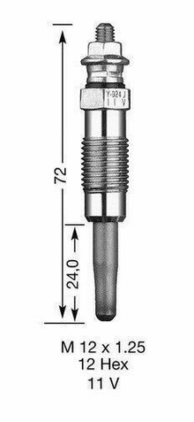 SET OF 4 NGK GLOW PLUGS TO SUIT LAND ROVER DISCOVERY LJ 18L 20L TURBO DIESEL 2.5L I4 FROM 03/1999
