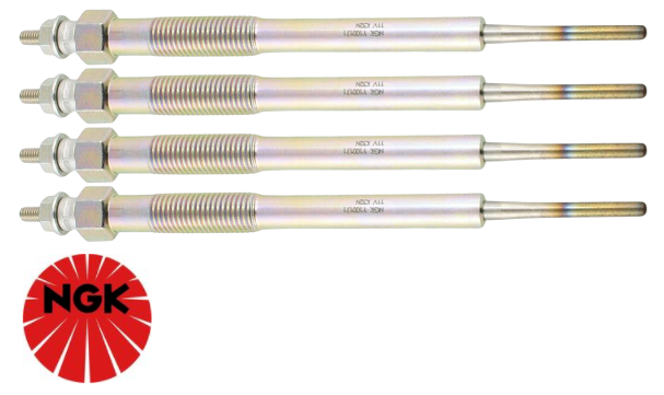 SET OF 4 NGK GLOW PLUGS TO SUIT HOLDEN RODEO RA 4JJ1-TC TURBO DIESEL 3 ...