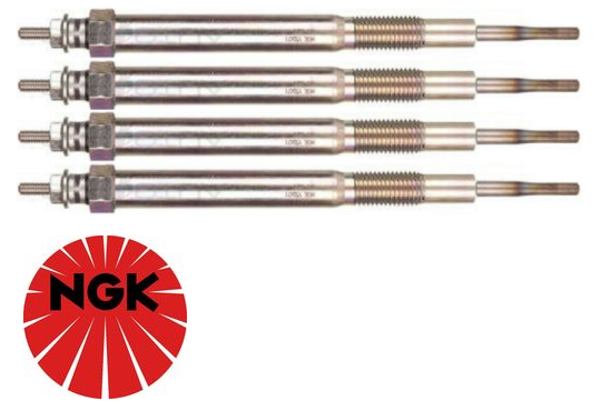 SET OF 4 NGK GLOW PLUGS TO SUIT MAZDA BT50 UN WLAT WEAT TURBO DIESEL 2.5L 3.0L I4
