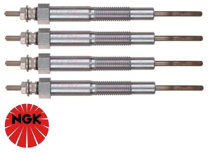 SET OF 4 NGK GLOW PLUGS TO SUIT MAZDA CX-7 ER R2T TURBO DIESEL 2.2L I4