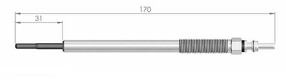 SET OF 4 NGK GLOW PLUGS TO SUIT MITSUBISHI PAJERO NT NW NX 4M41T TURBO DIESEL 3.2L I4