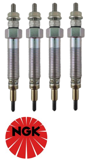 SET OF 4 NGK GLOW PLUGS TO SUIT MITSUBISHI EXPRESS SJ 4D56 4D56T TURBO ...