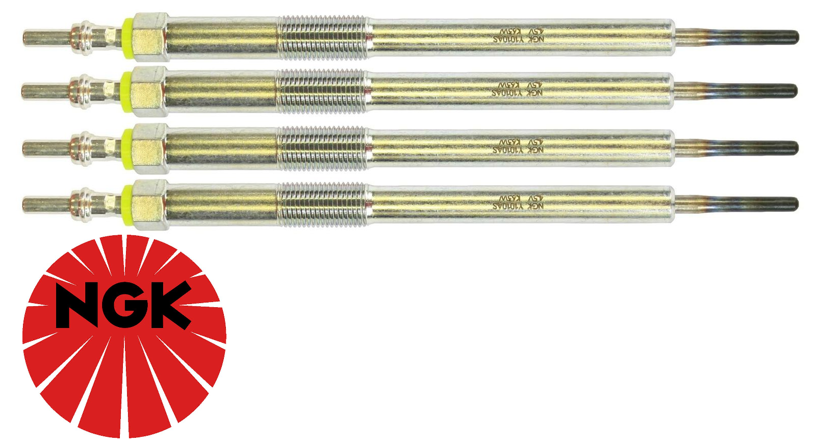 SET OF 4 NGK GLOW PLUGS TO SUIT NISSAN X-TRAIL T32 R9M M9R TURBO DIESEL 1.6L 2.0L I4