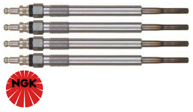 SET OF 4 NGK GLOW PLUGS TO SUIT VOLKSWAGEN JETTA 1K BKD TURBO DIESEL 2.0L I4